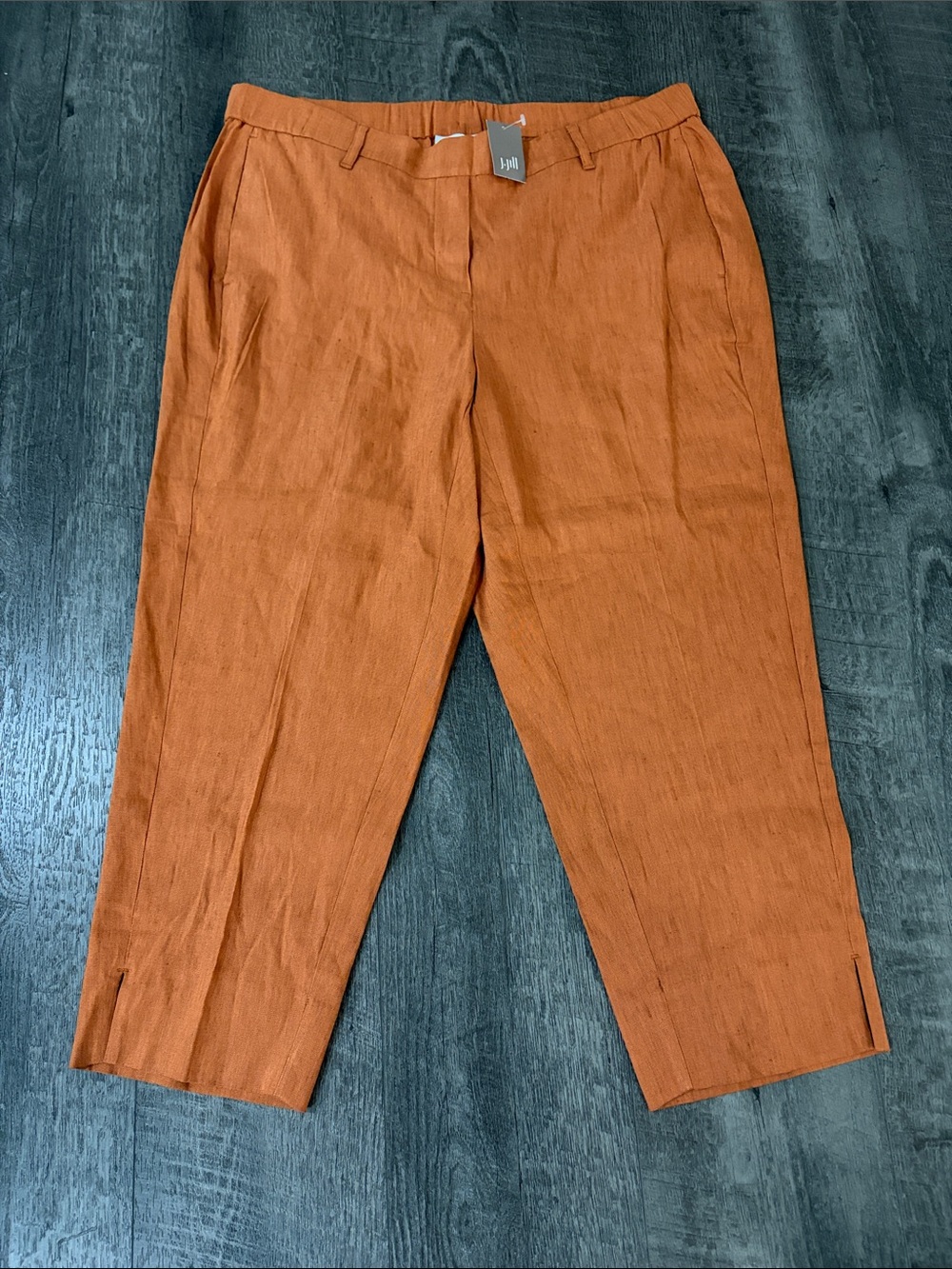 J.Jill Linen Blend Trouser Pant XL Petite NWT